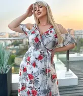 Легкое длинное платье YM-05888A13.5