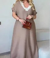 Довга лляна сукня OLI-003A650