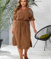 Платье с кулиской на талии MOV-167A500