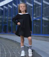 Стильное платье для девочки  EV-2066A350