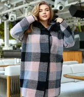 Пальто в клетку короткое MAX-923A1300