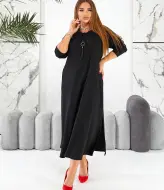 Длинное вечернее платье с разрезом TAS-1632A520