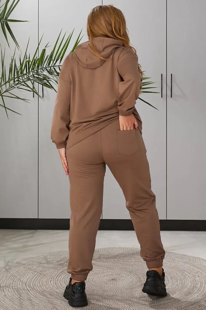 Спортивный костюм с худи женский  AO-0448A850