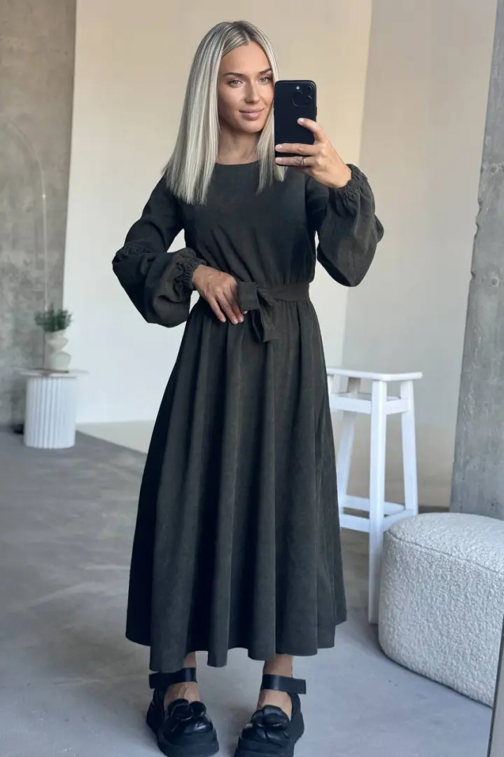 Платье вельвет IMMA-273A560