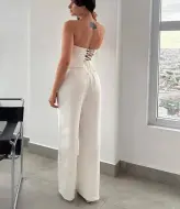 Брючный костюм с топом  BRA-105A550