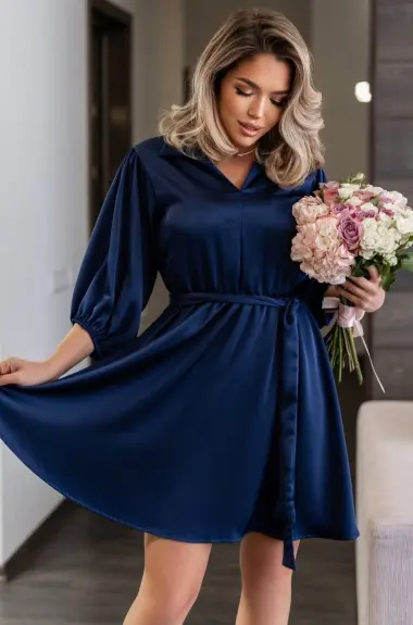Коротка шовкова сукня IO-755A600 Коротка шовкова сукня IO-755A600