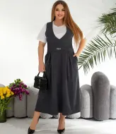 Весняний вельветовий сарафан TAS-9103A550