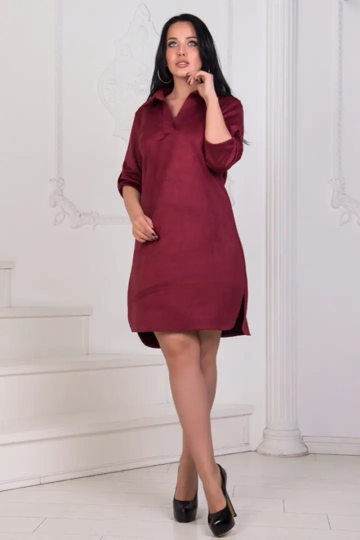 Замшева сукня YYA-1062A600
