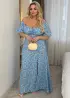 Довга сукня з розрізом YM-5519A16