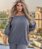 Костюм с лампасами женский  VOJ-1030A740