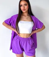 Женский костюм шорты и рубашка  YLM-502A300