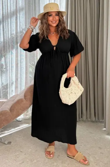 Платье с завязками на груди AP-1124A500