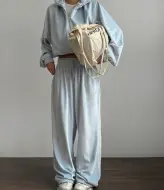 Велюровий oversize костюм LK-327A750
