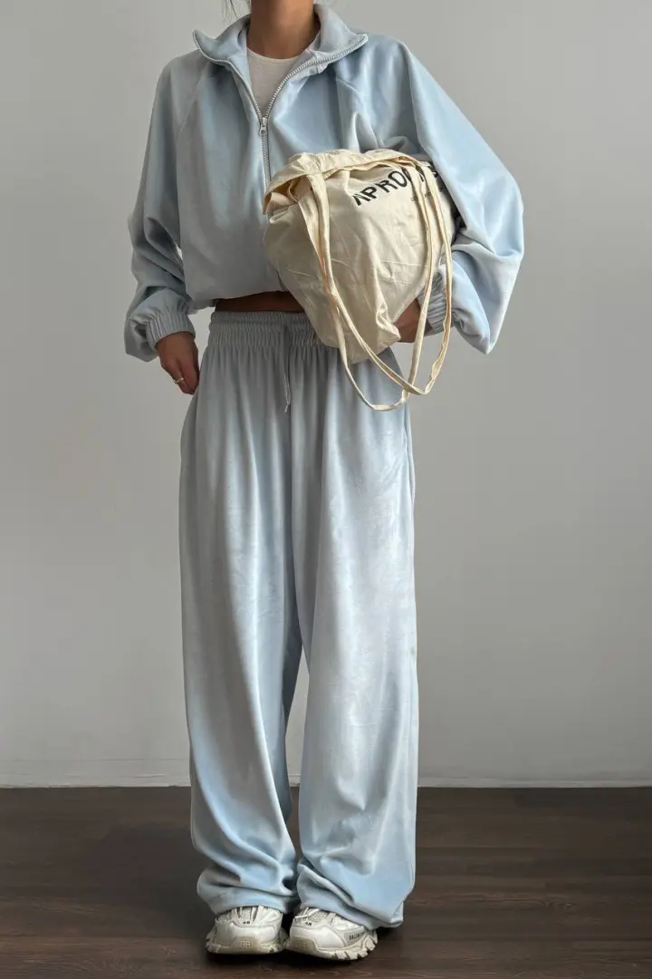 Велюровий oversize костюм LK-327A750