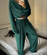 Велюровий oversize костюм LK-327A750