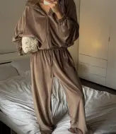 Велюровий oversize костюм LK-327A750