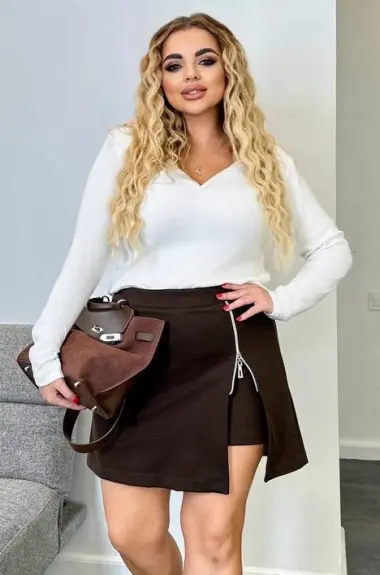 Жіночий лонгслів з декольте OLI-1422.1A450