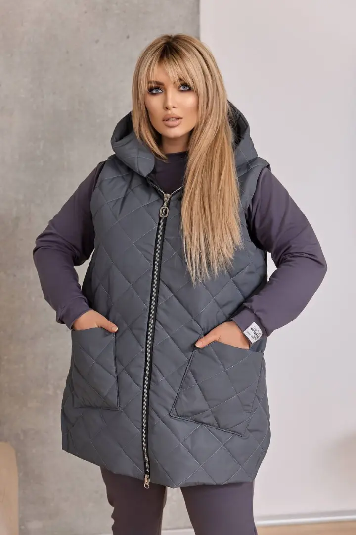 Спортивный костюм тройка с жилеткой женский LZA-1146A1250