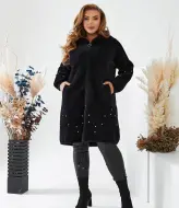 Пальто с капюшоном женское MAX-100A1200