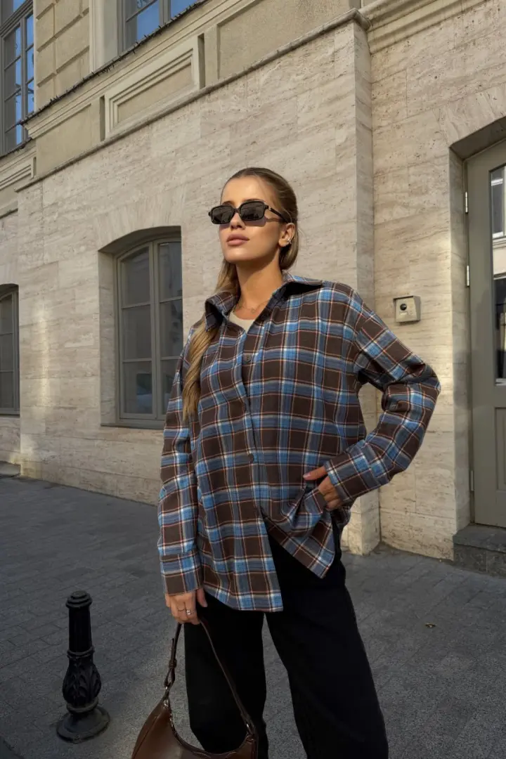 Рубашка клетка JAV-800A580