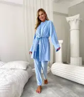 Велюровый домашний костюм тройка  ANA-1675A19