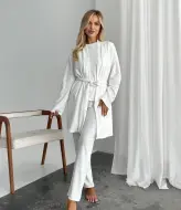 Велюровый домашний костюм тройка  ANA-1675A19