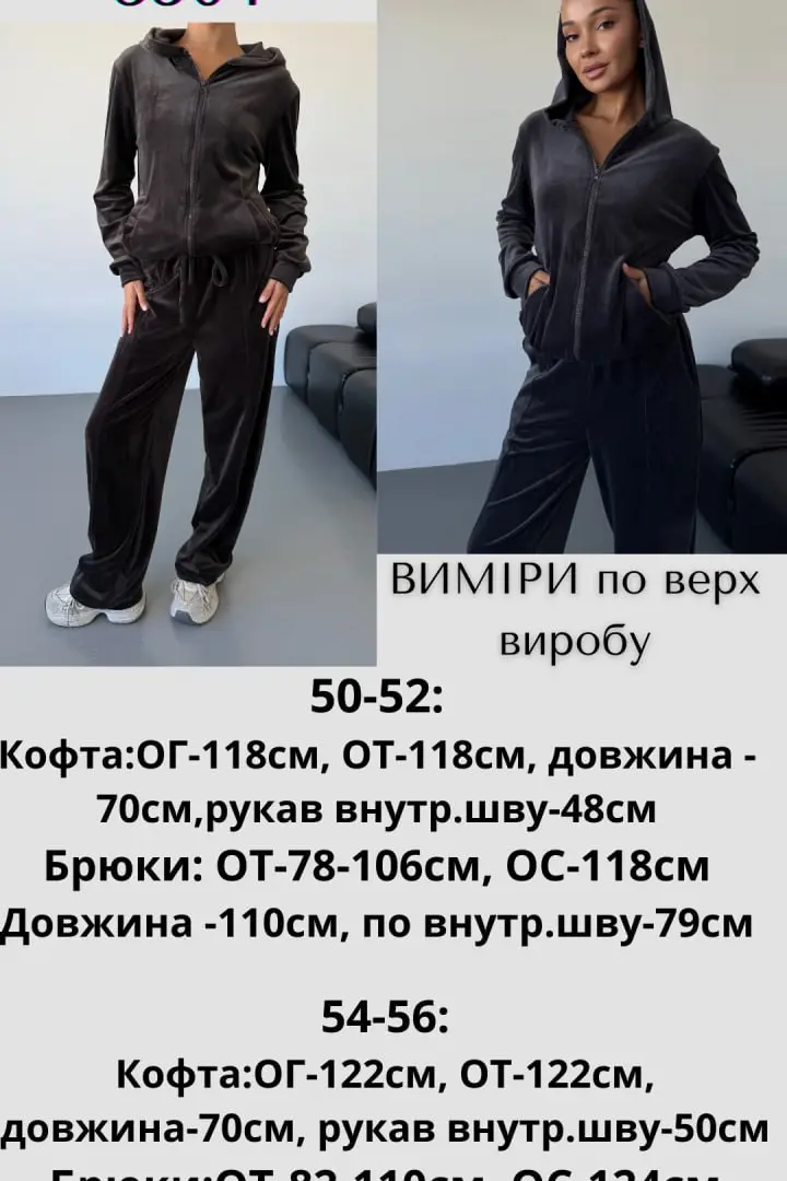 Спортивный велюровый костюм  JAV-804.5504A700