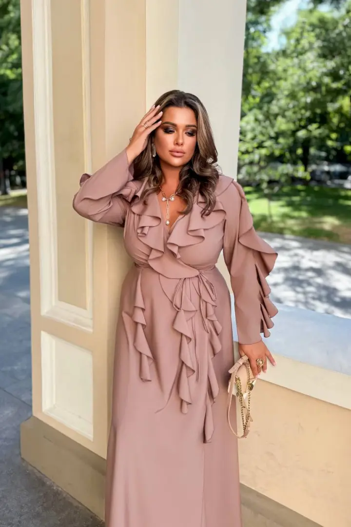 Довге плаття на запах YM-8071A21