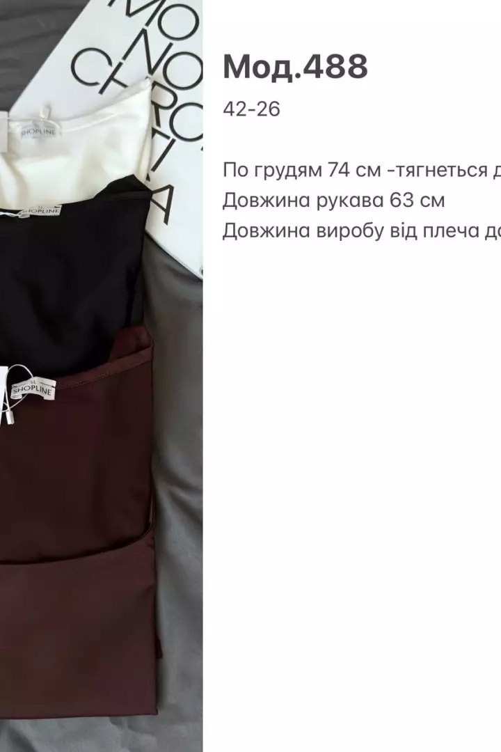 Лонгслив с декольте  SP-488A290