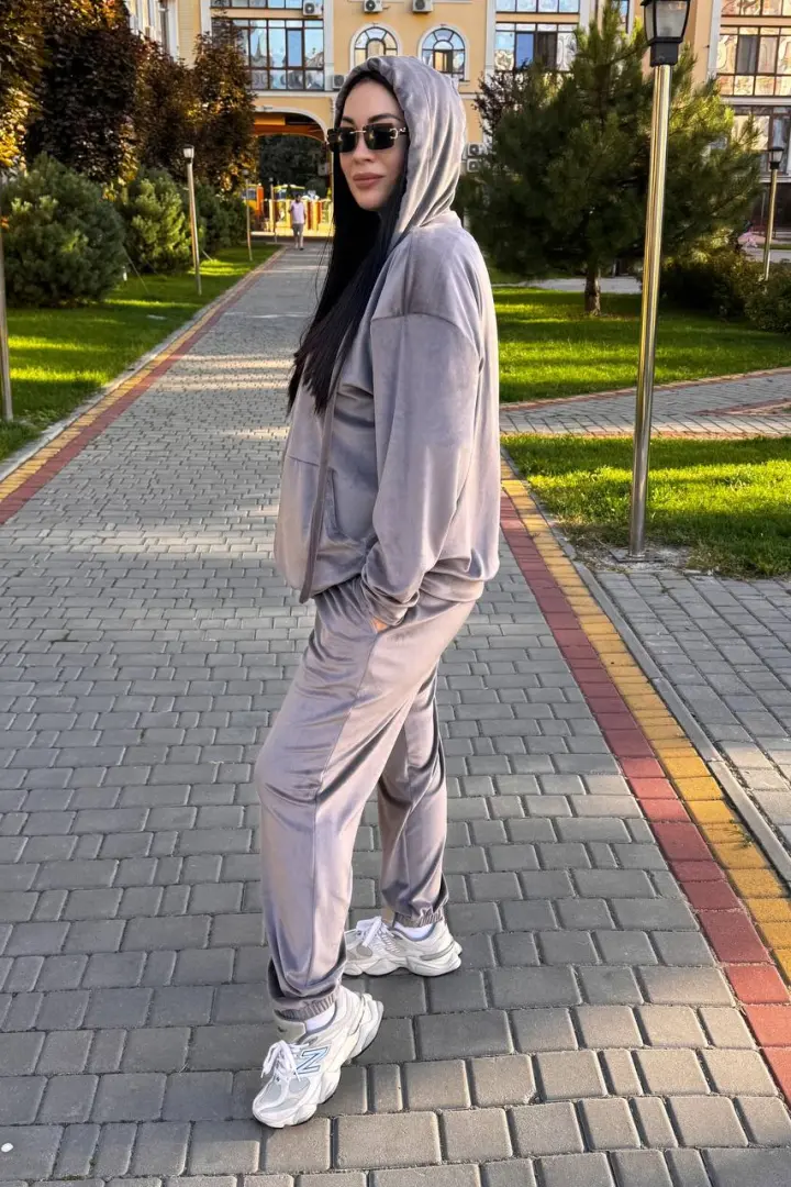Спортивный велюровый костюм OLI-1451A900