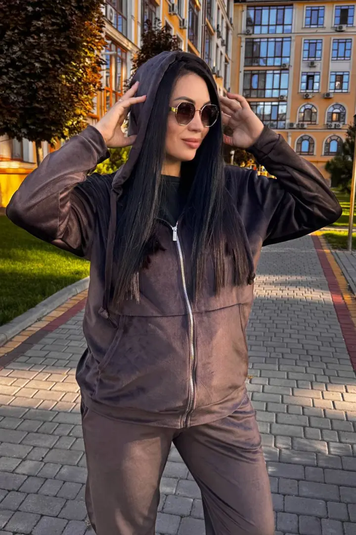 Спортивный велюровый костюм OLI-1451A900