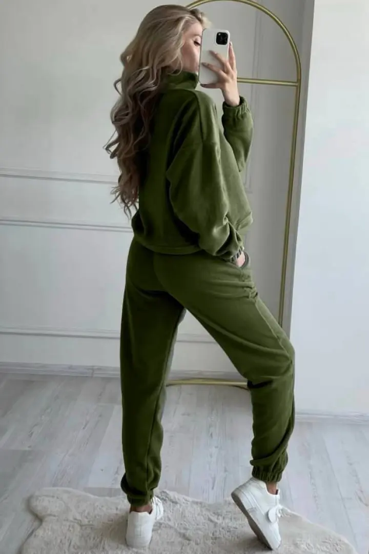 Женский флисовый спортивный костюм AMU-1375.375A500