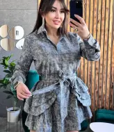 Сукня з баскою FAV-522A870