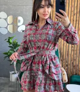 Сукня з баскою FAV-522A870