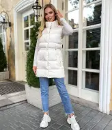 Подовжена пухова жилетка FAV-378A1100
