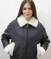 Женская короткая дубленка  OZM-M206A1650