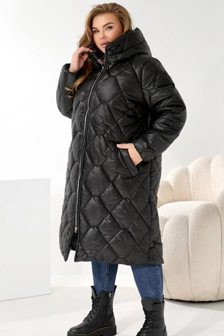 Зимняя удлиненная куртка женская AO-2533A1100