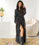 Женский махровый халат с сапожками  ELR-300401A1250