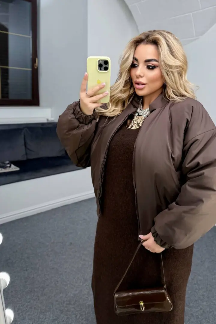 Бомбер теплый женский AB-1837A20