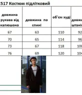 Флисовый костюм подростковый  EV-2517A850