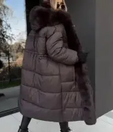 Пальто с норкой LOU-1610.1A1500