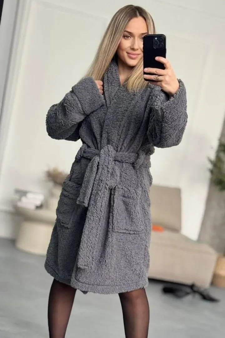 Плюшевый халат  IMMA-441A599