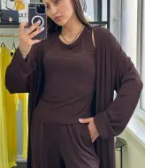 Костюм тройка женский с кардиганом  LOU-1526A880