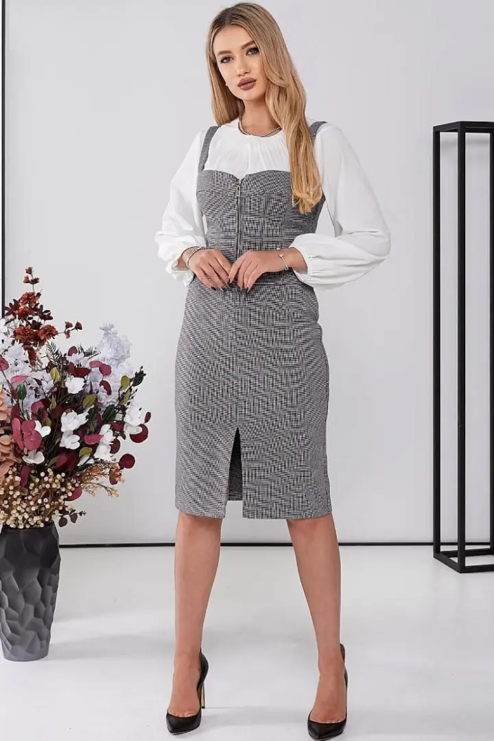 Костюм спідниця та жилет GOL-1776A800