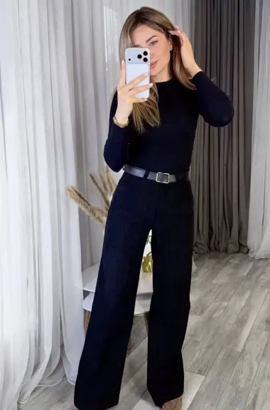 Брюки вельвет женские  KG-64A360