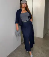 Джинсовый женский костюм  IV-0359A850