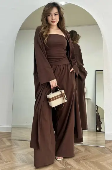 Костюм тройка женский с кардиганом INNA-764A800 Костюм тройка женский с кардиганом INNA-764A800