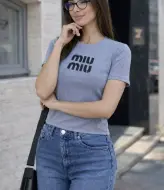 Женская футболка с принтом MIK-4209A190