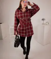 Рубашка с завязками на талии  JAV-821A580