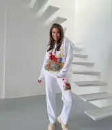 Спортивний костюм з квітами VMS-0151A1400